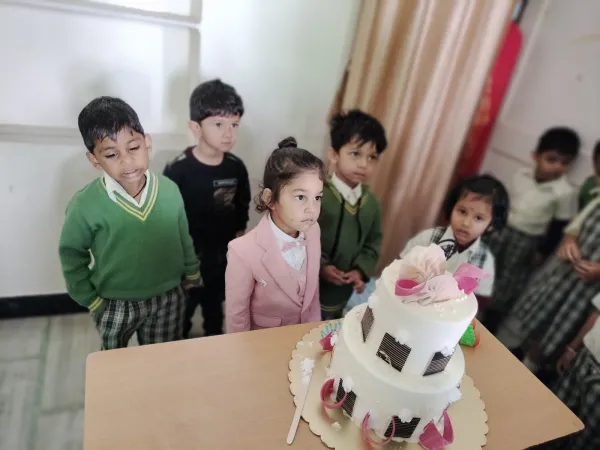 Waiting for the cake to be cut